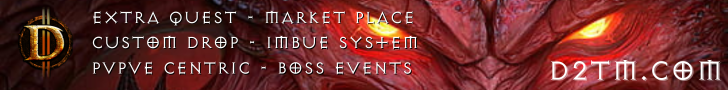 Diablo 2 Online (US/EU/SEA) 500+ Online MOD Tyraels Might banner